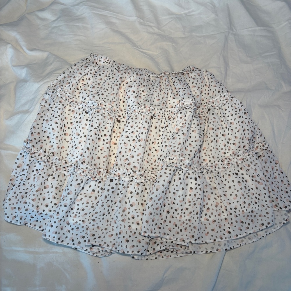 Princess Polly White and Black Mini Skirt